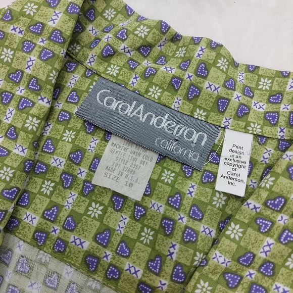 Vintage Carol Anderson Heart Floral Maxi Dress - Picture 6 of 15